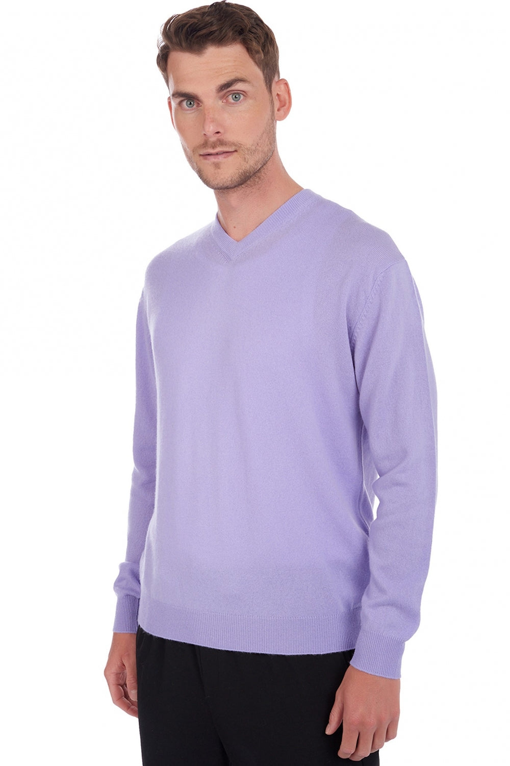 Gaspard in kasjmier heren - zonnige lavendel - Mahogany