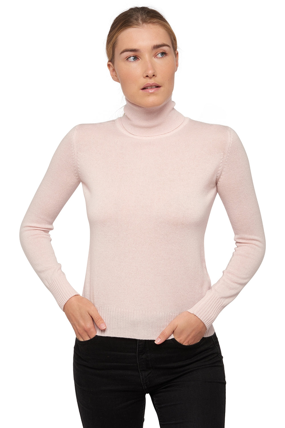 Lili in kasjmier dames - bleekroze - Mahogany