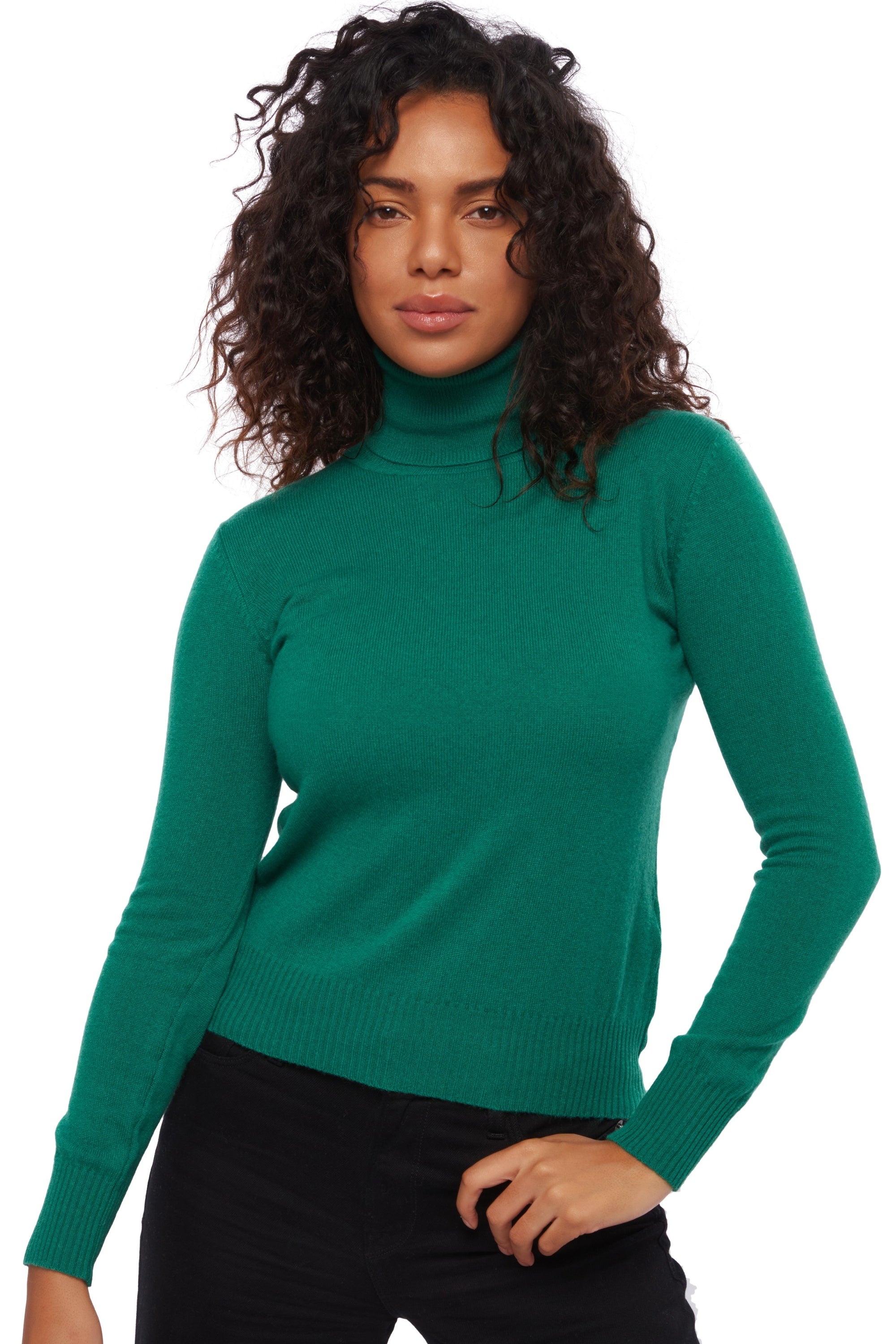 Lili in kasjmier dames - Engels groen - Mahogany