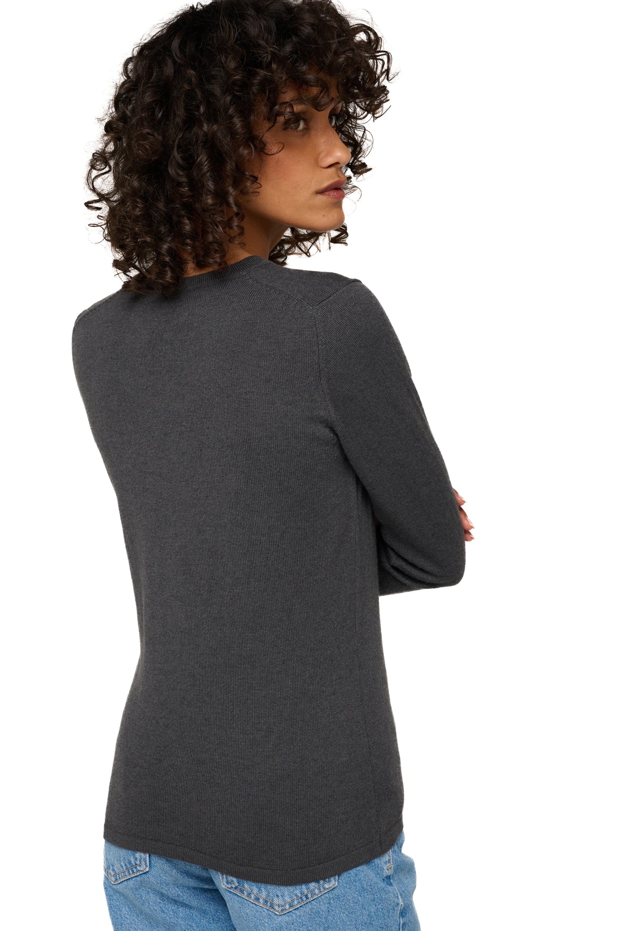 Emma in kasjmier dames - Weergave 3 - antraciet - Mahogany
