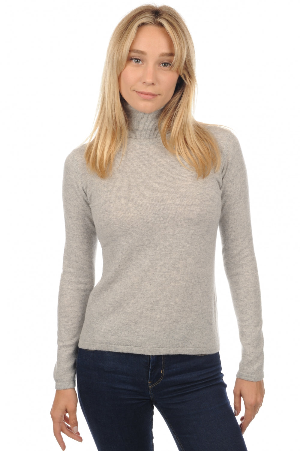 Jade in kasjmier dames - flanelle chiné - Mahogany