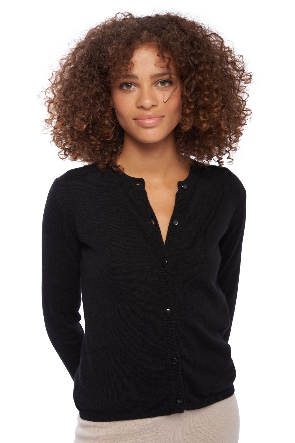 Chloe in kasjmier dames - zwart - Mahogany