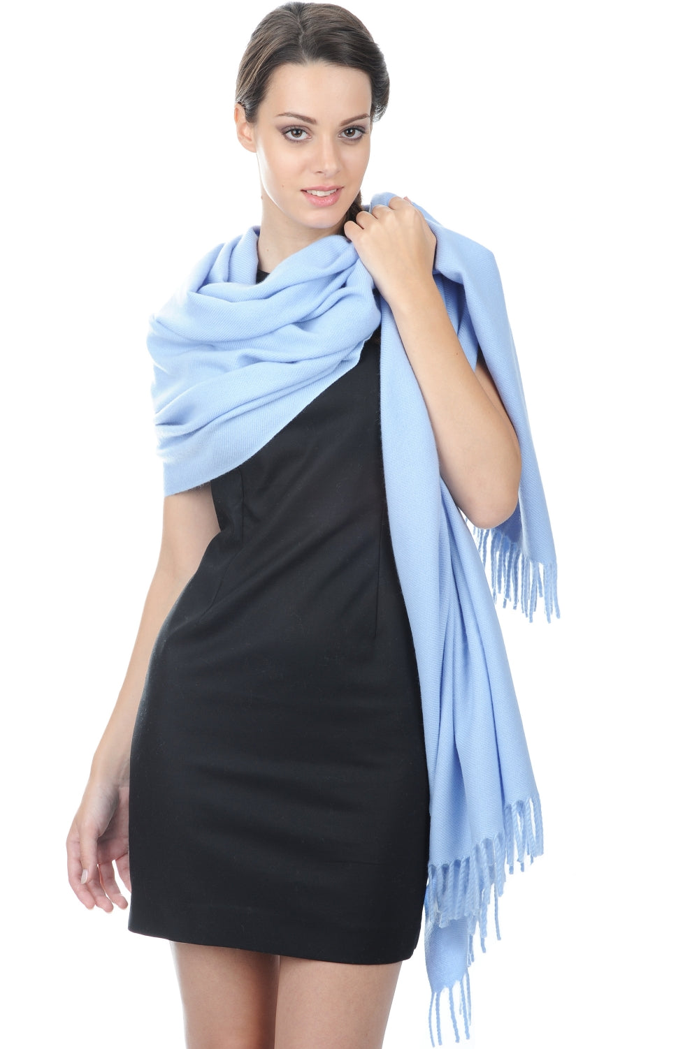 Niry in kasjmier dames - hemelsblauw - Mahogany