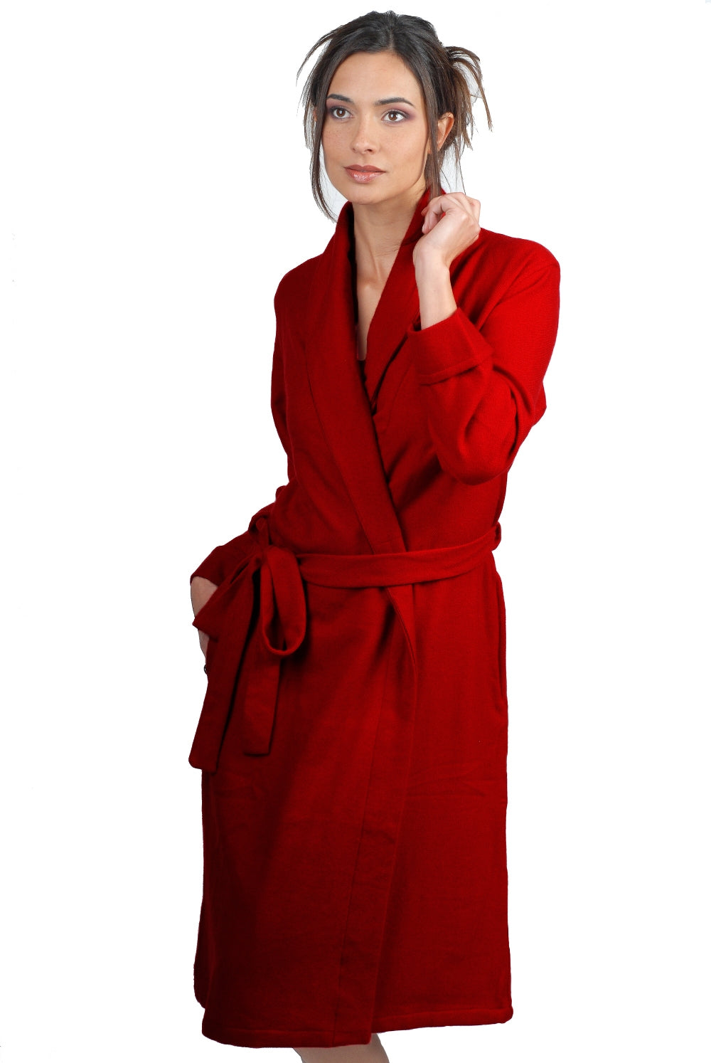 Mylady in kasjmier dames - diep rood - Mahogany