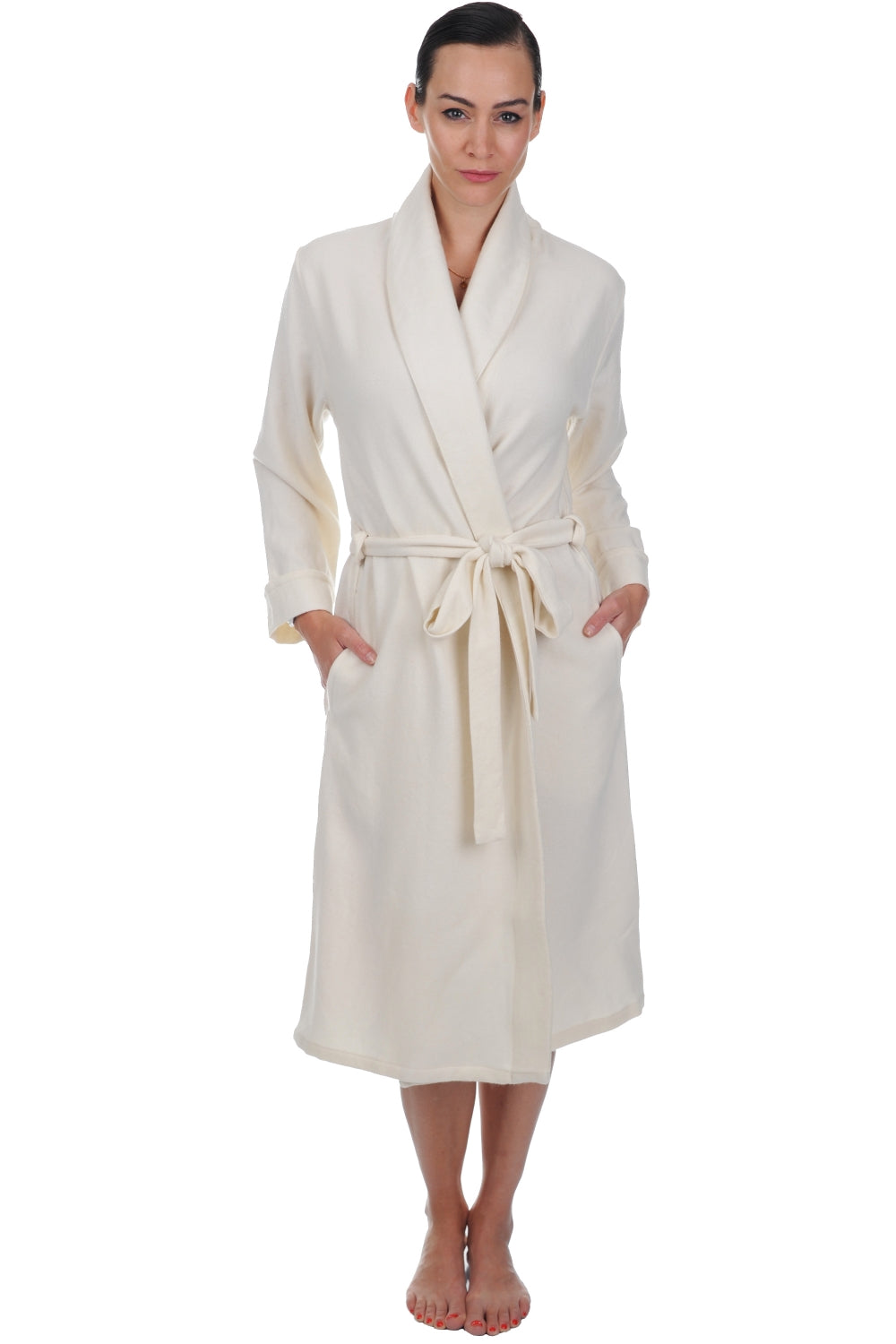 Mylady in kasjmier dames - milk - Mahogany