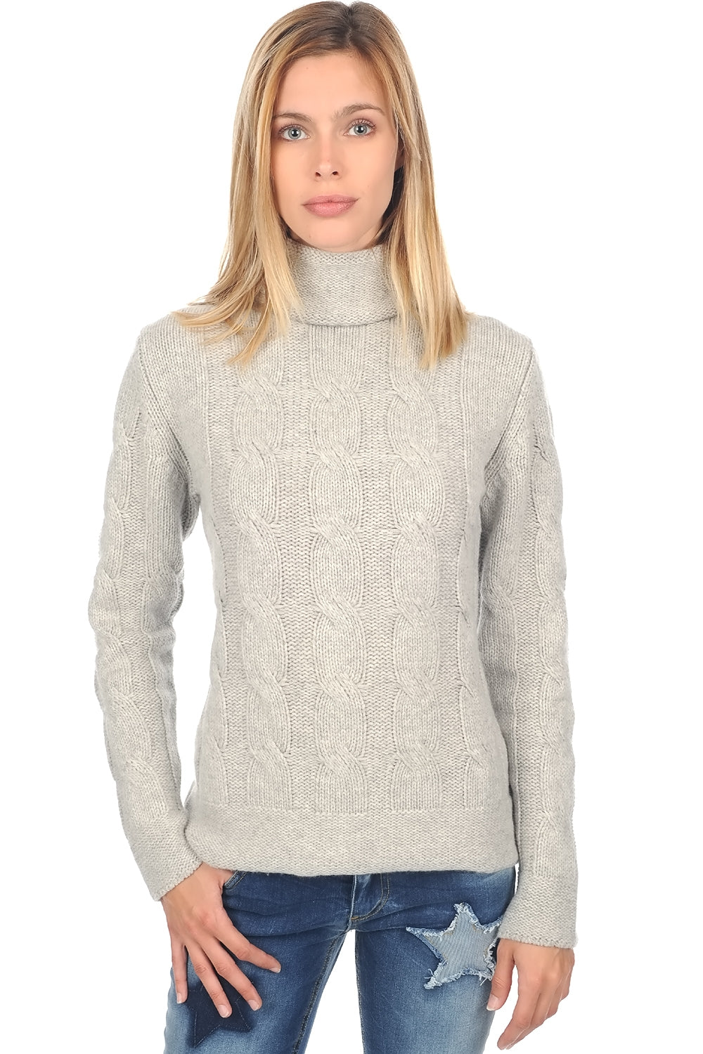 Blanche in kasjmier dames - flanel gemêleerd - Mahogany