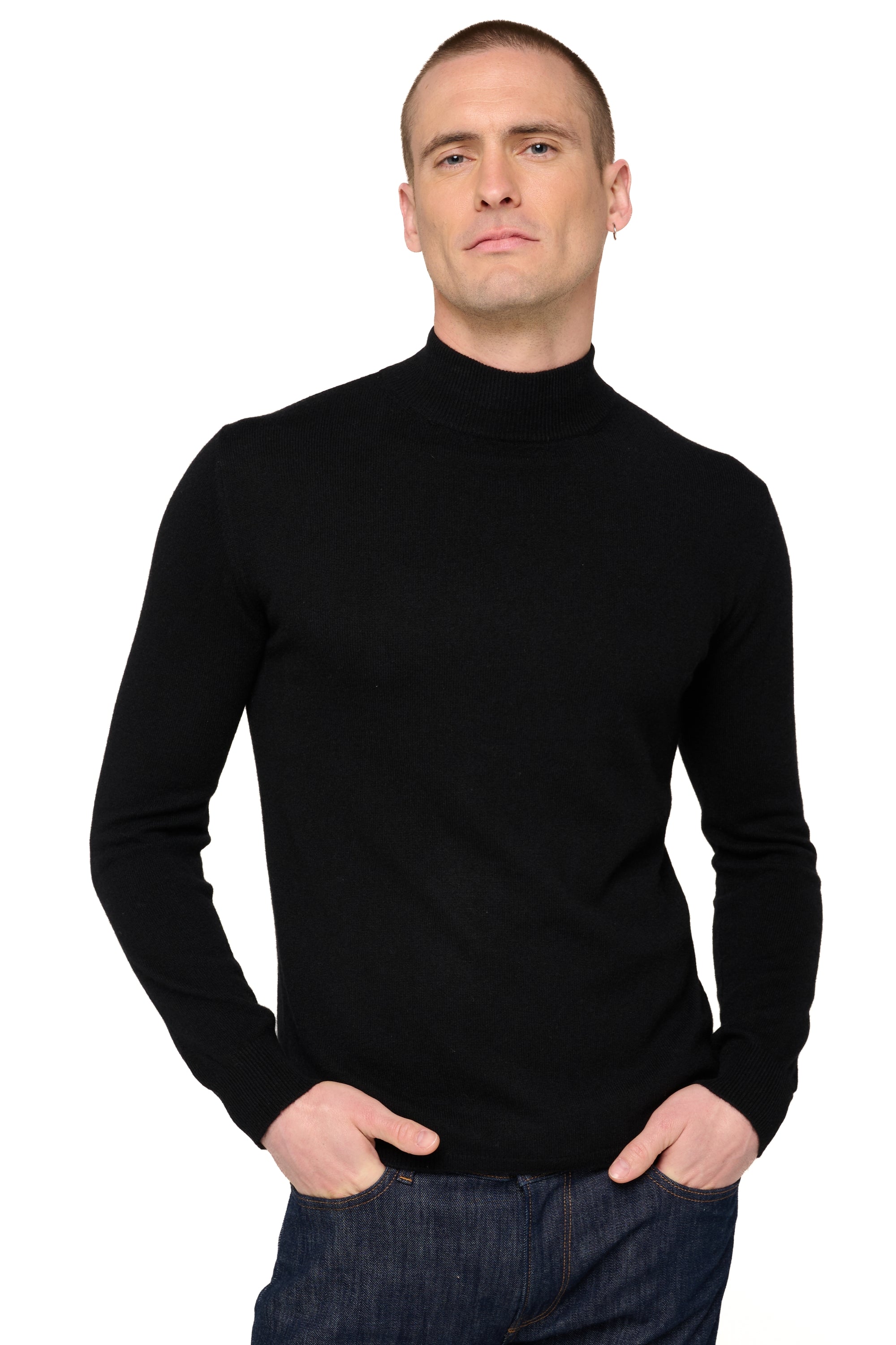 Frederic in kasjmier heren - zwart - Mahogany