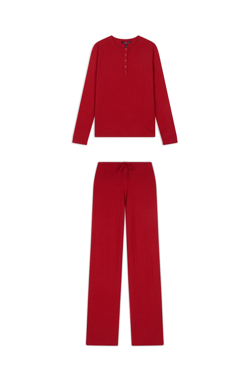 Loan in kasjmier dames - fluweel rood - Mahogany