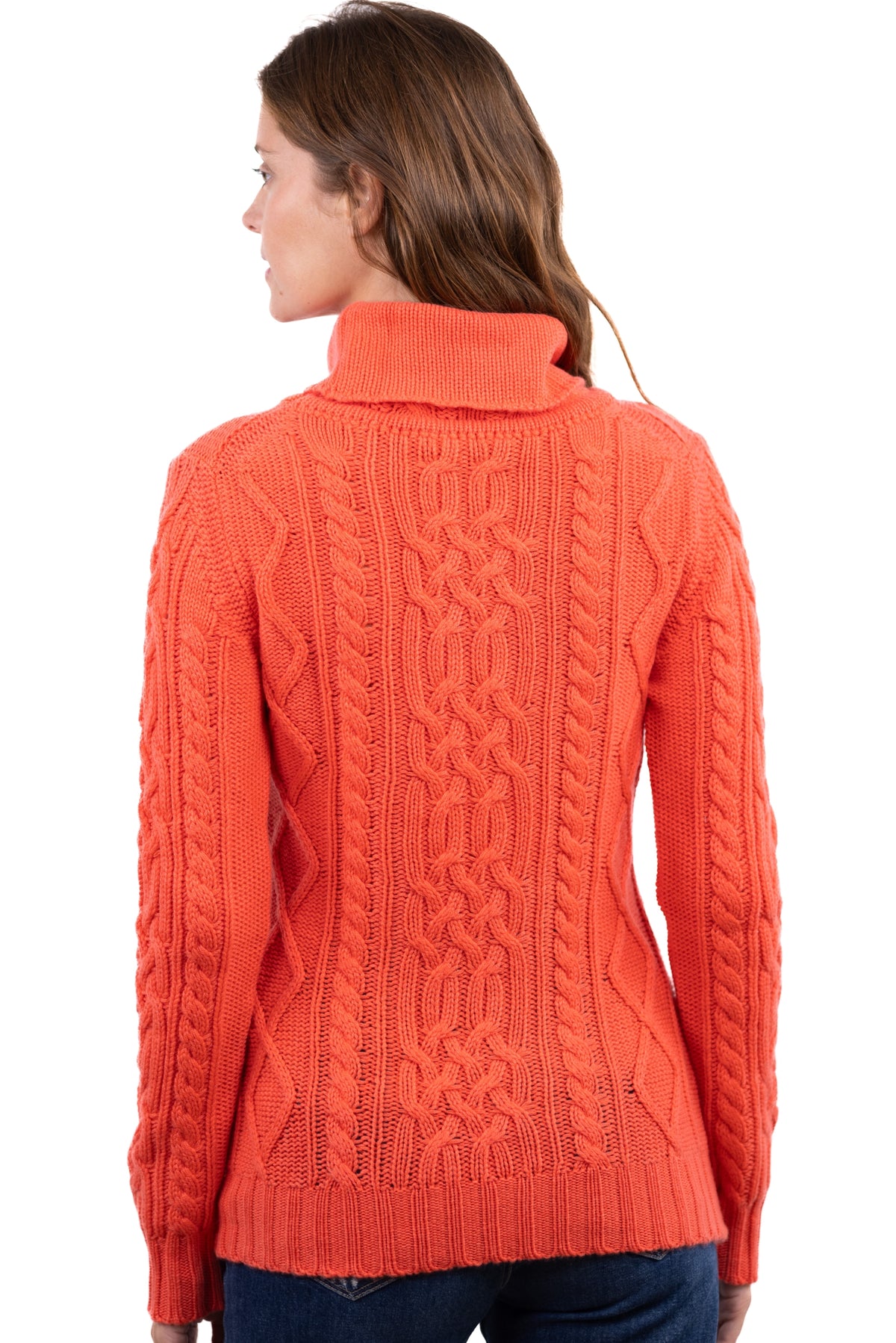 Wynona en cachemire femme - Vue 2 - corail lumineux - Mahogany