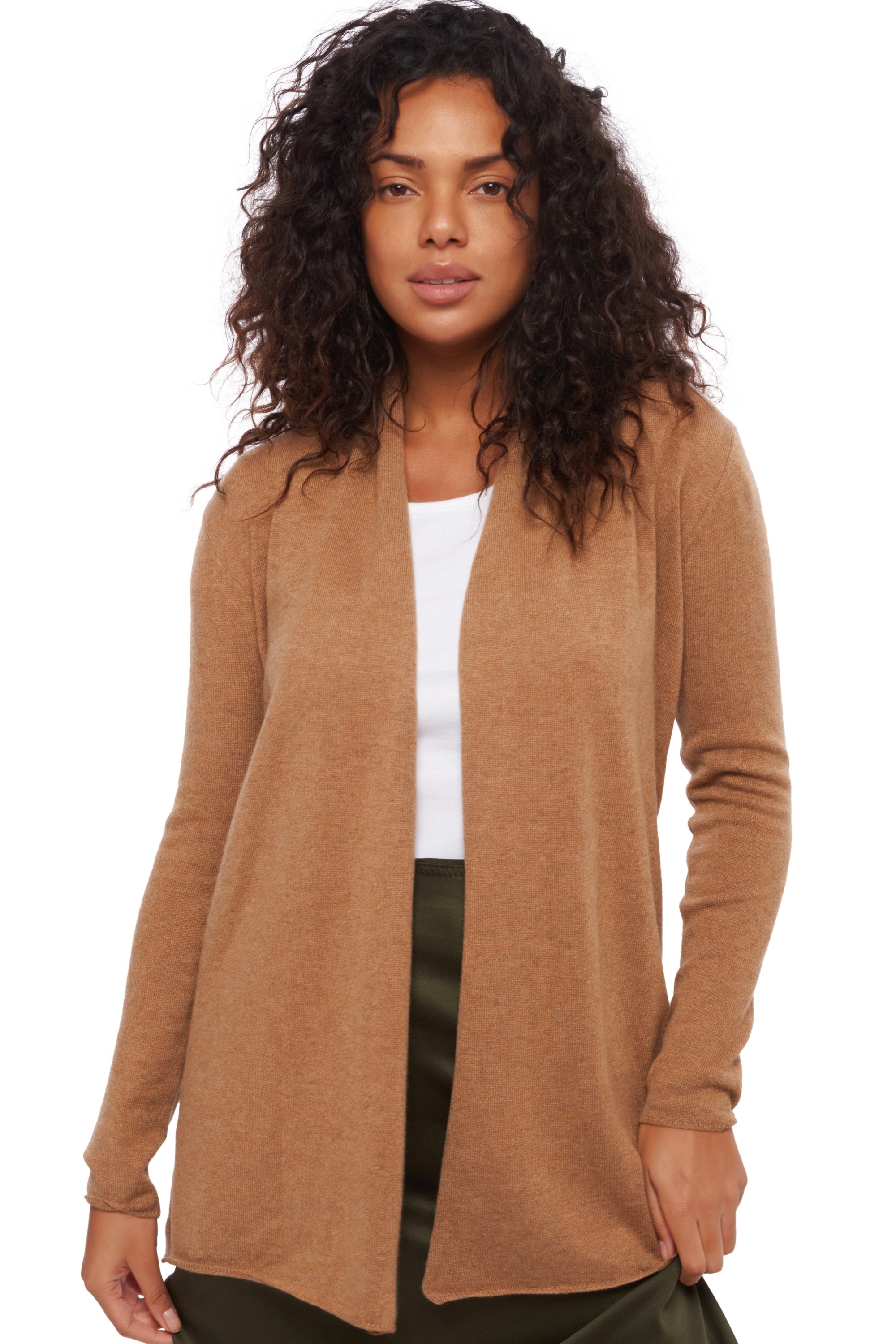 Pucci in kasjmier voor dames - camel chiné - Mahogany