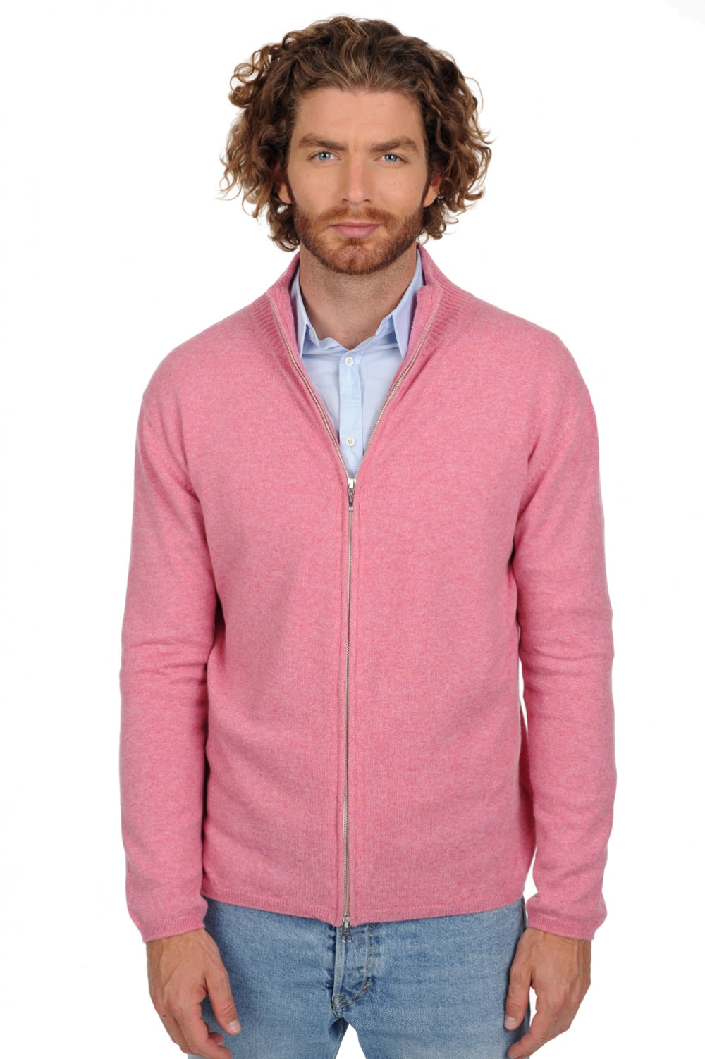 Elton in kasjmier heren - bubble gum - Mahogany