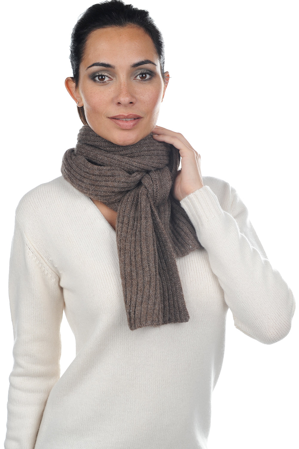 Calypso-Alpaga in baby alpaca gemengd - naturel - Mahogany