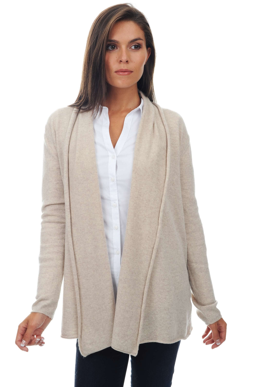 Pucci in kasjmier voor dames - tijdloos beige - Mahogany
