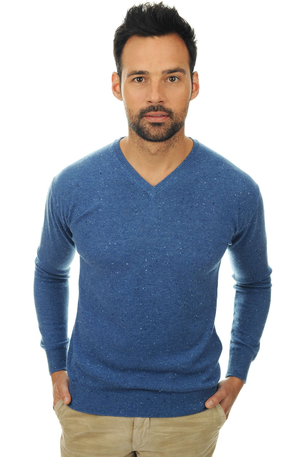 Maddox in kasjmier heren - bleu Memphis - Mahogany