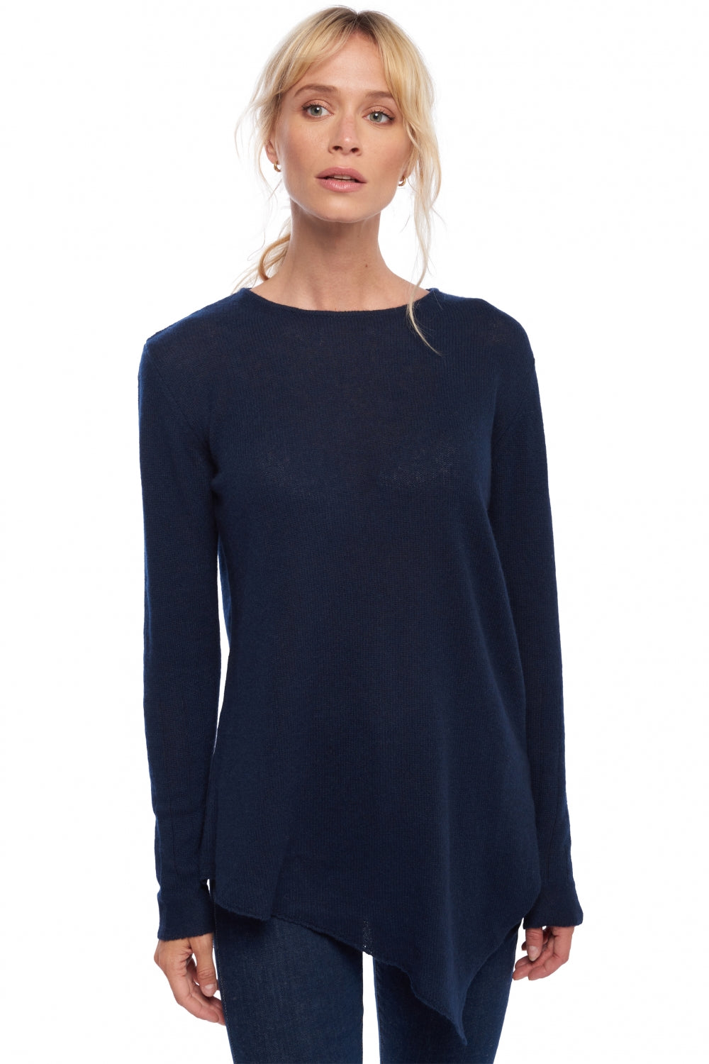 Zaia in kasjmier voor dames - donker marineblauw - Mahogany