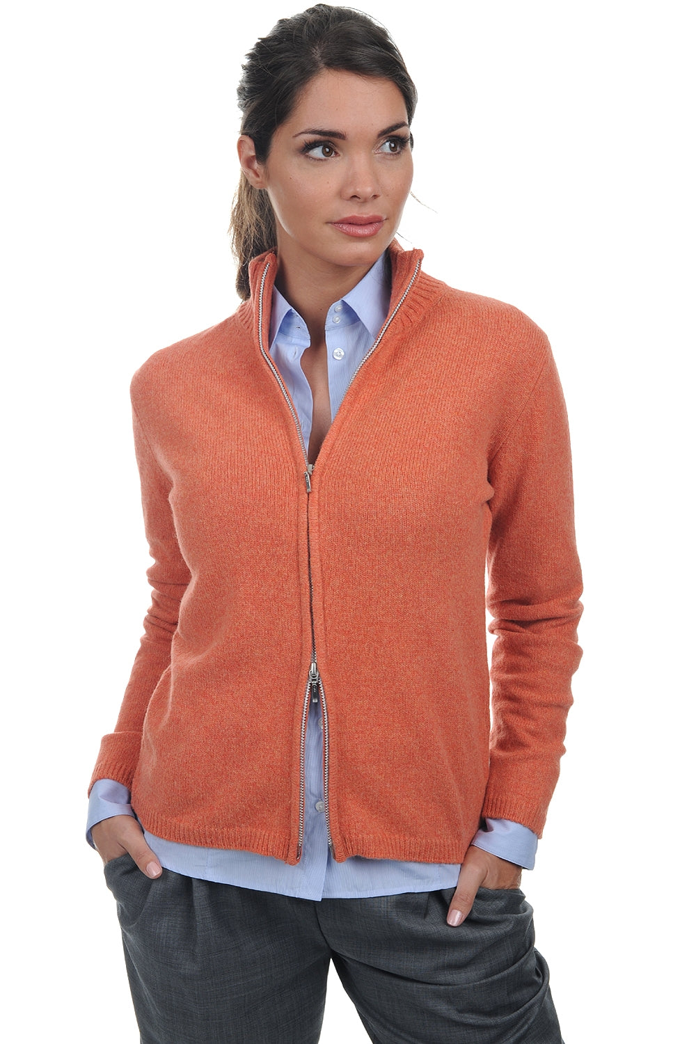 YakTally in yak dames - tender peach - Mahogany