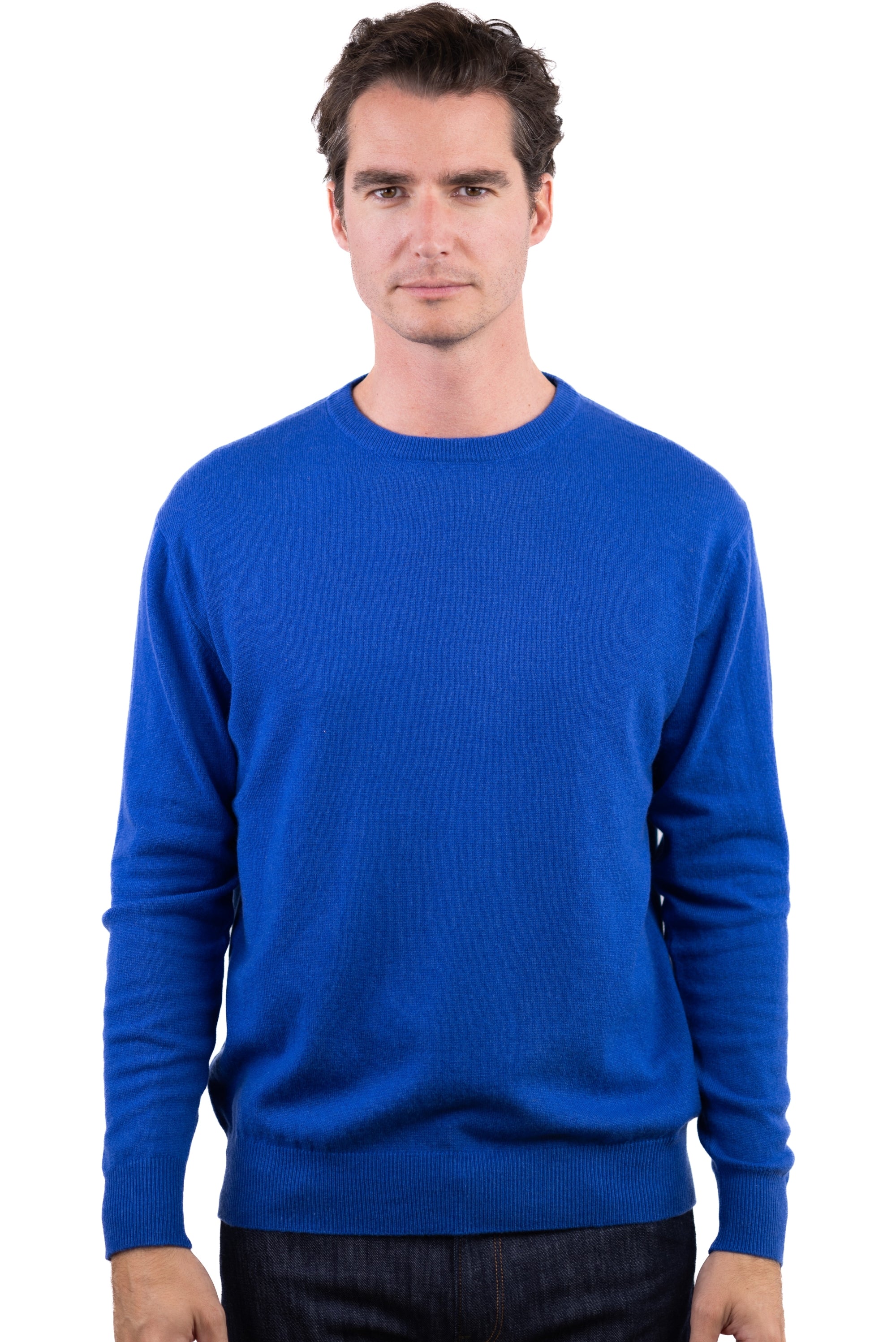 Nestor kasjmier heren trui - lapis blauw - Mahogany