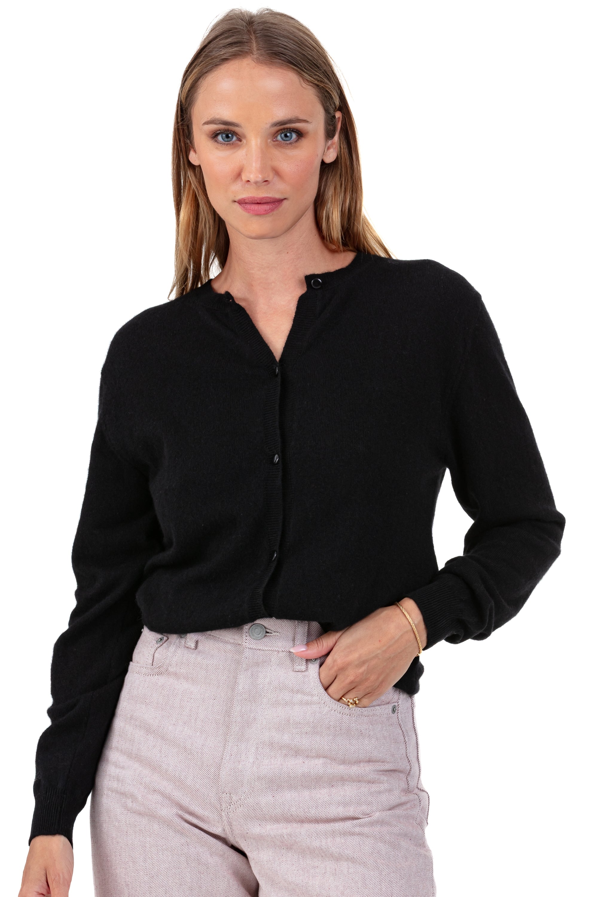 Tyra in kasjmier dames - zwart - Mahogany