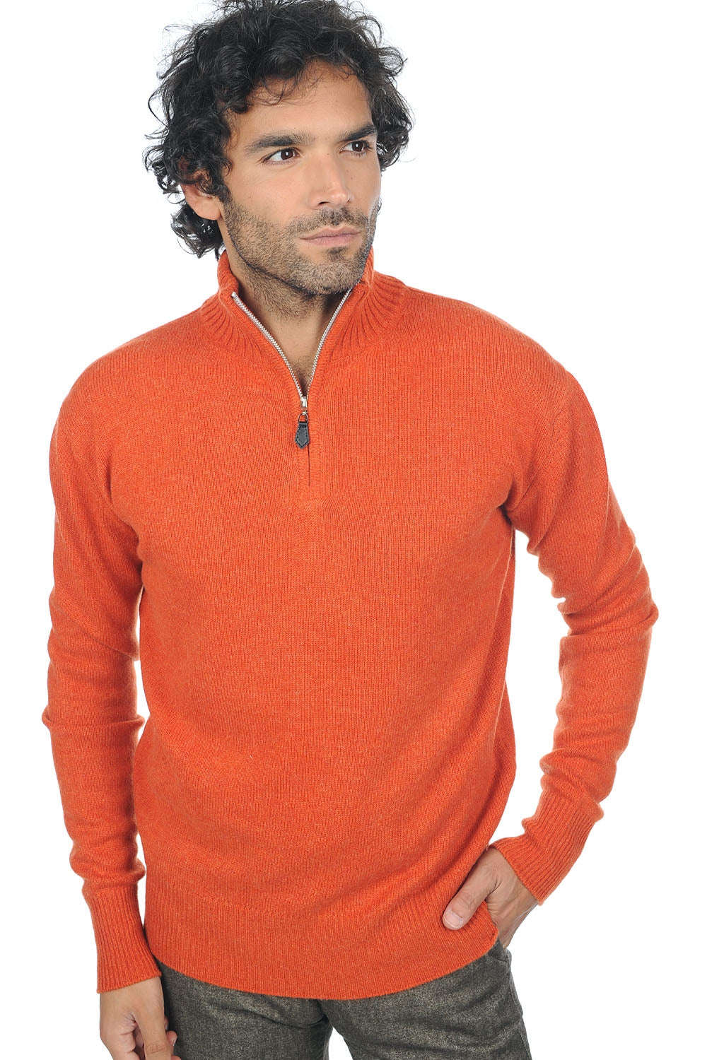 Donovan kasjmier heren - paprika - Mahogany