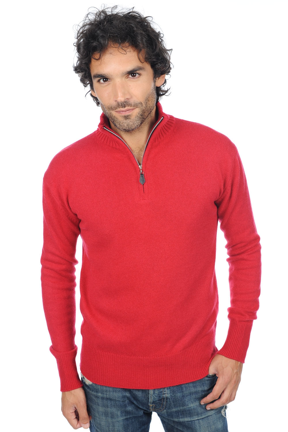 Donovan kasjmier heren - fluweerrood - Mahogany