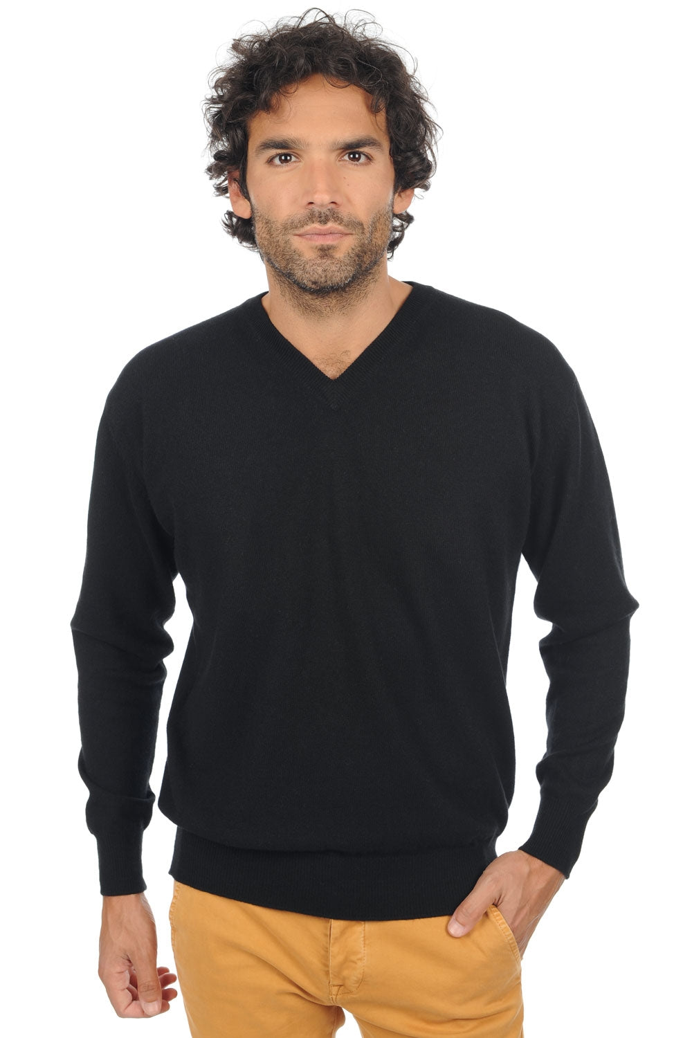 Gaspard Premium in kasjmier voor heren - black - Mahogany
