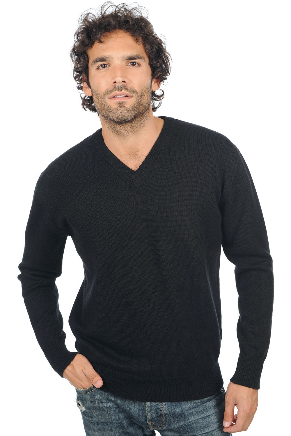 Hippolyte 4F Premium in kasjmier voor heren - black - Mahogany