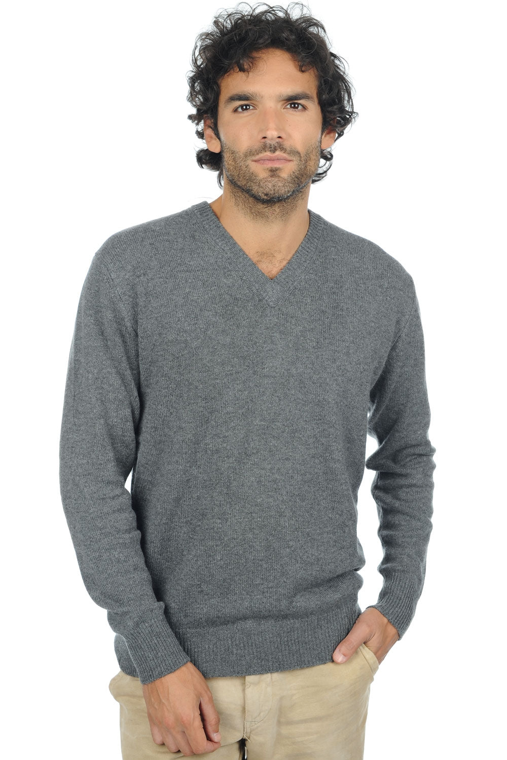 Hippolyte 4F Premium in kasjmier voor heren - premium graphite - Mahogany