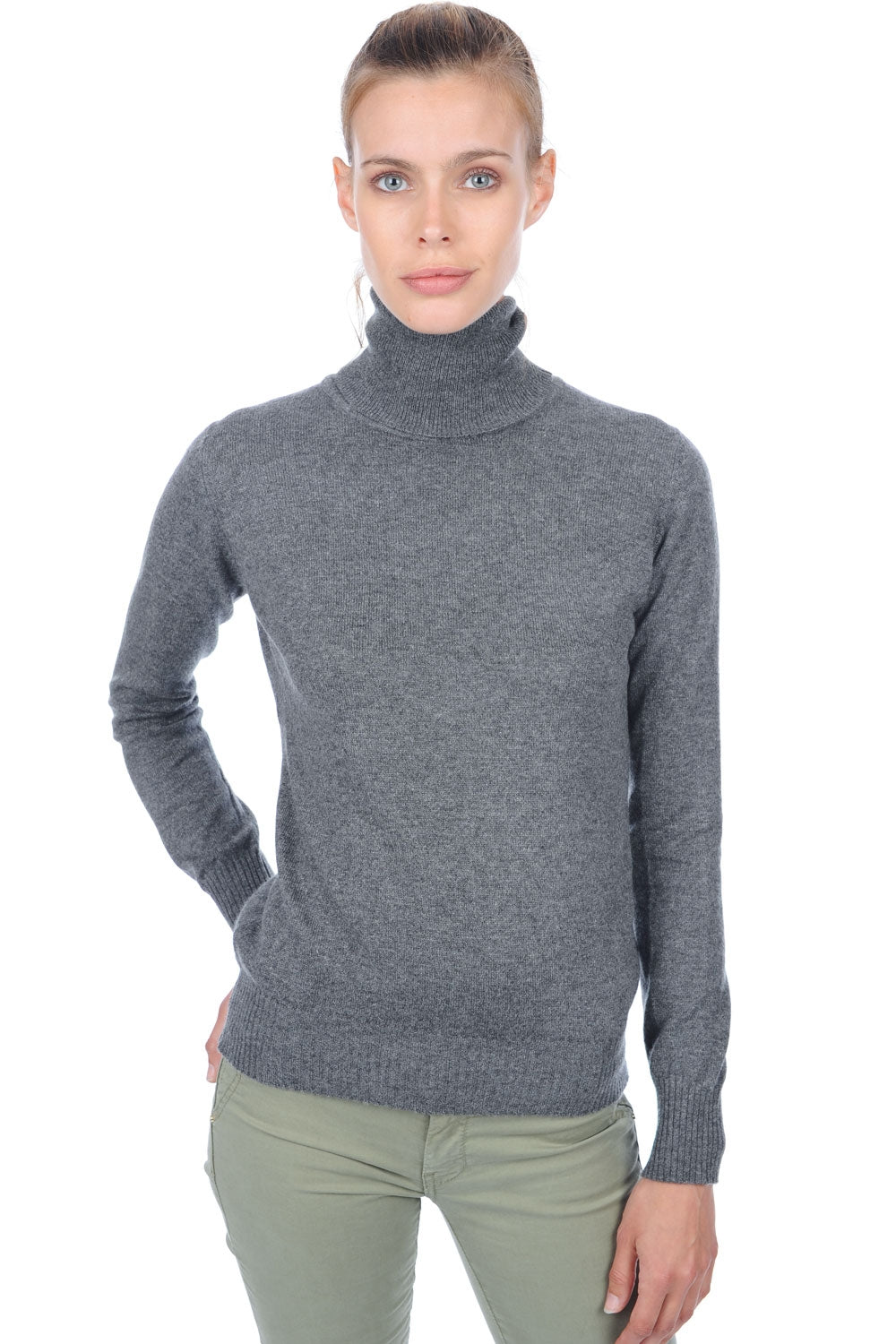 Lili Premium kasjmier dames - premium graphite - Mahogany