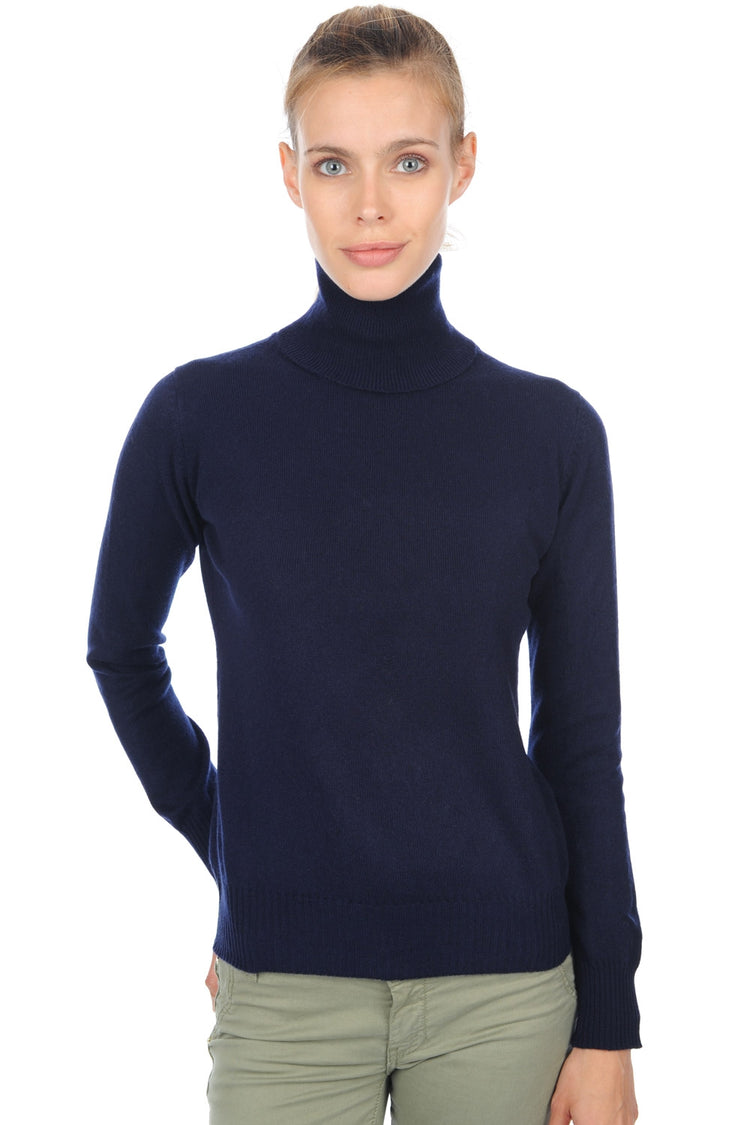 Lili Premium kasjmier dames - premium navy - Mahogany