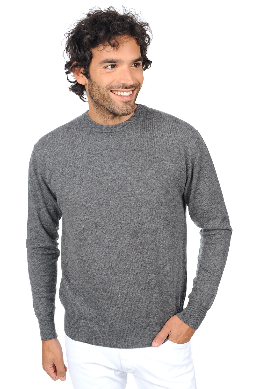 Nestor Premium in kasjmier heren - premium graphite - Mahogany