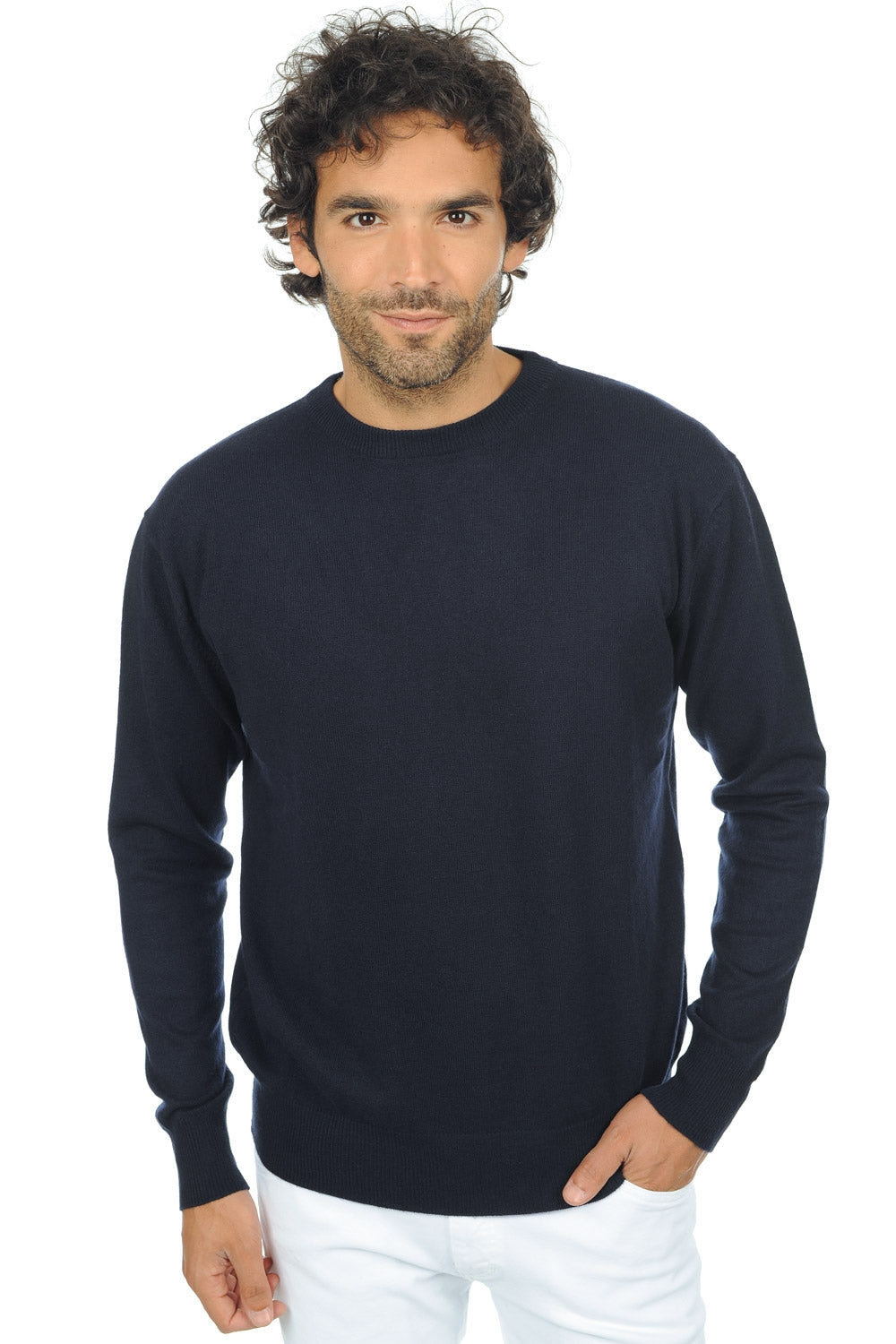 Nestor Premium in kasjmier heren - premium navy - Mahogany