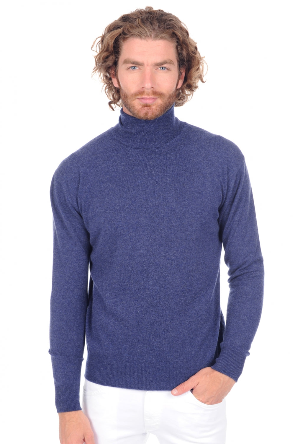 Edgar in kasjmier heren - indigo - Mahogany