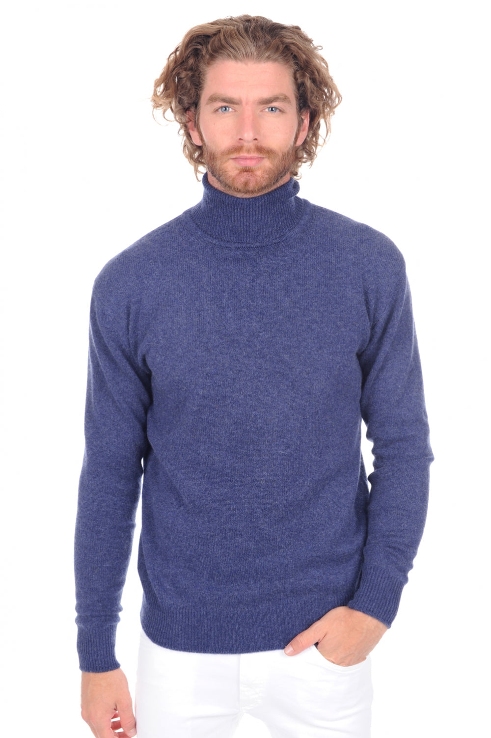 Edgar 4F in kasjmier heren - indigo - Mahogany