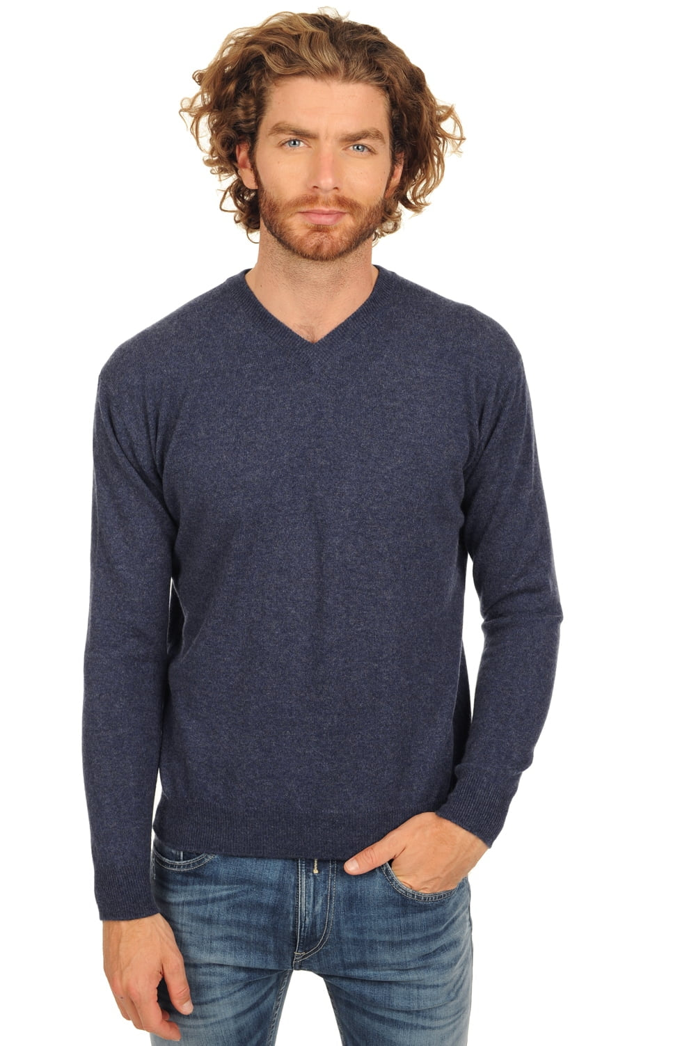 Gaspard in kasjmier heren - indigo - Mahogany