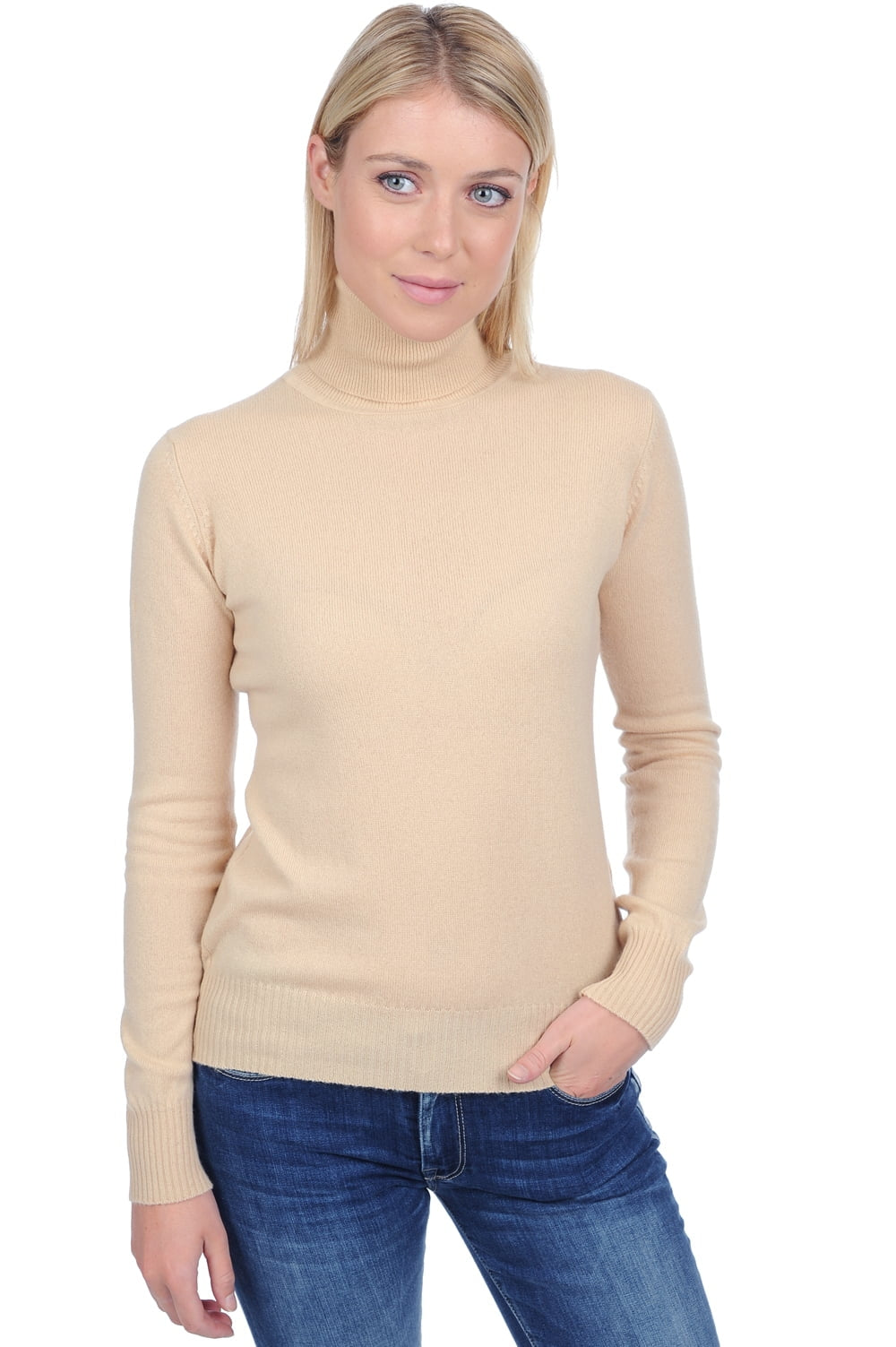 Lili in kasjmier dames - honey - Mahogany