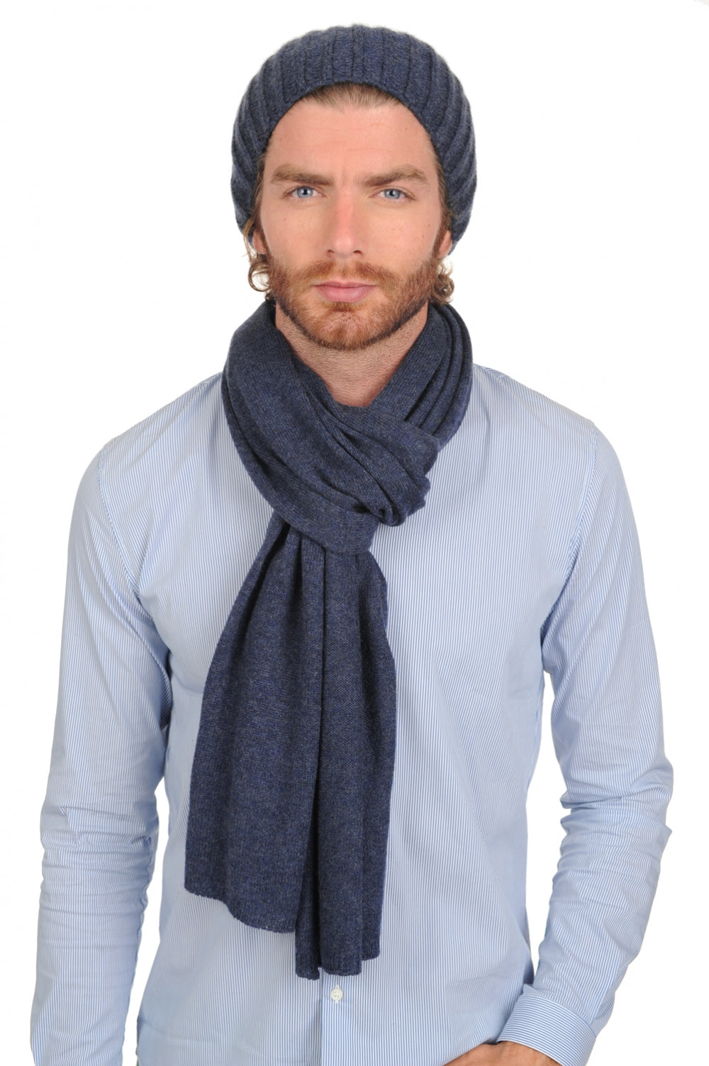 Youpie in kasjmier unisex - indigo - Mahogany