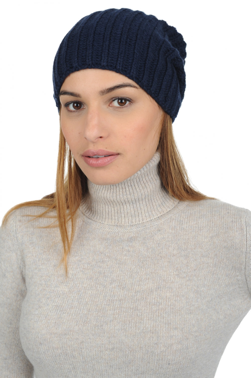 Youpie in kasjmier unisex - donker marine - Mahogany