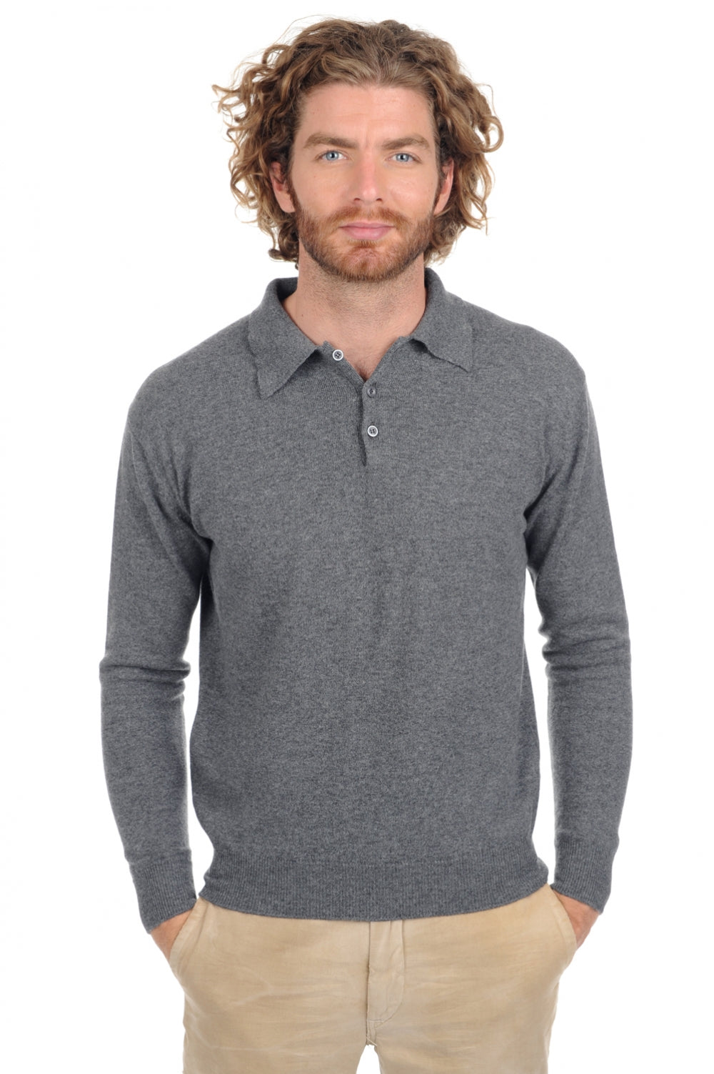 Alexandre Premium kasjmier heren - premium graphite - Mahogany