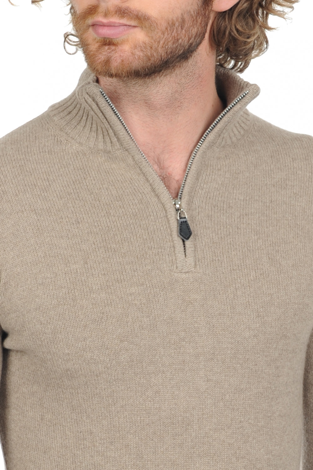 Donovan Premium en cachemire homme - Vue 3 - dolma natural - Mahogany