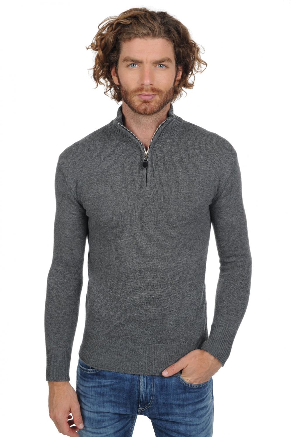 Donovan Premium kasjmier heren - premium graphite - Mahogany