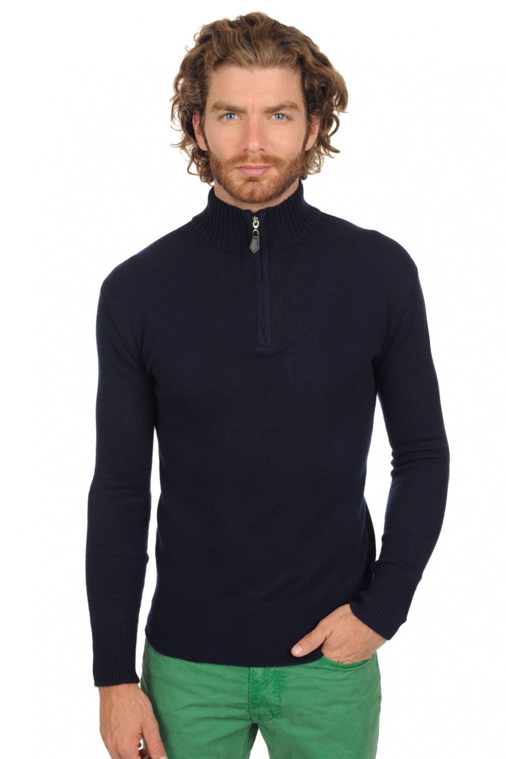 Donovan Premium kasjmier heren - premium navy - Mahogany