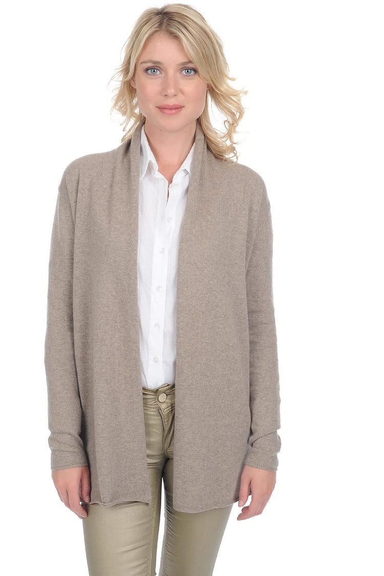 Pucci Premium in kasjmier voor dames - dolma natural - Mahogany