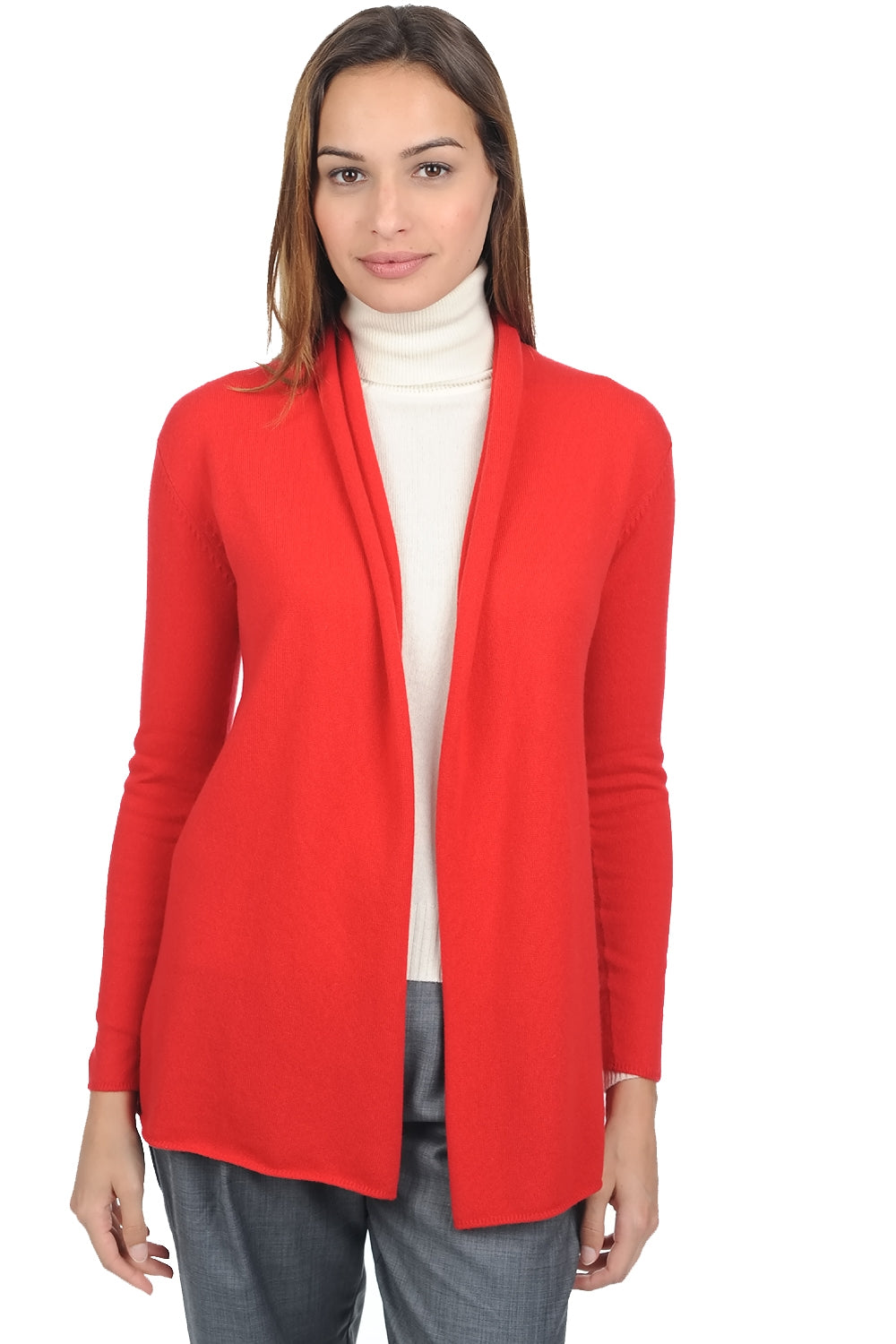 Pucci Premium in kasjmier voor dames - rood - Mahogany