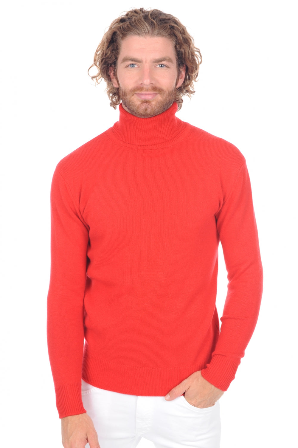 Edgar 4F Premium in kasjmier heren - rood - Mahogany