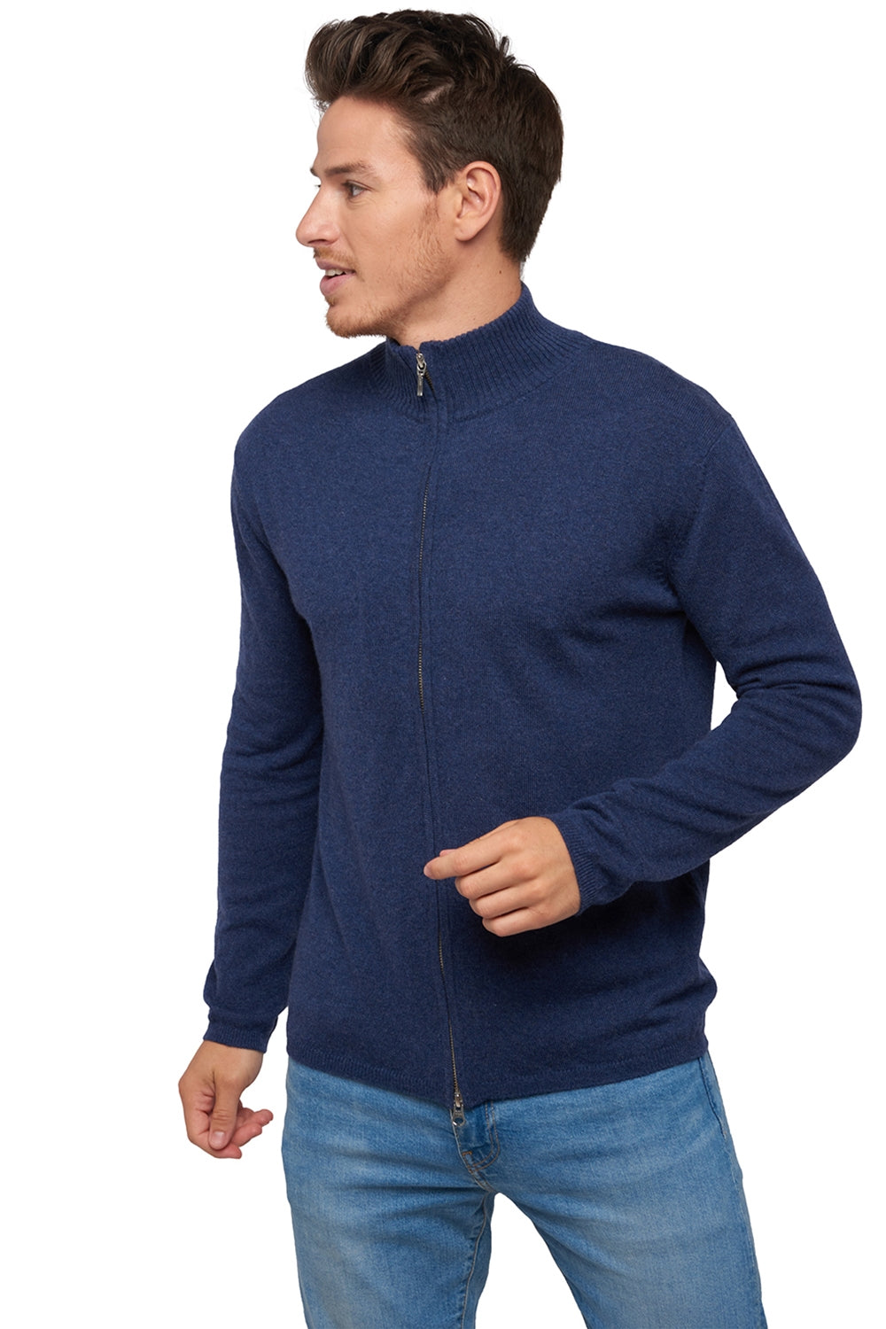 Elton in kasjmier heren - indigo - Mahogany