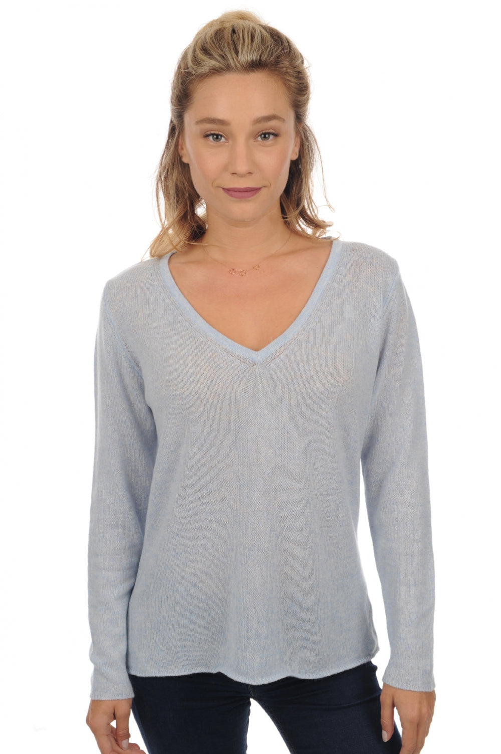 Flavie in kasjmier dames - arctic - Mahogany