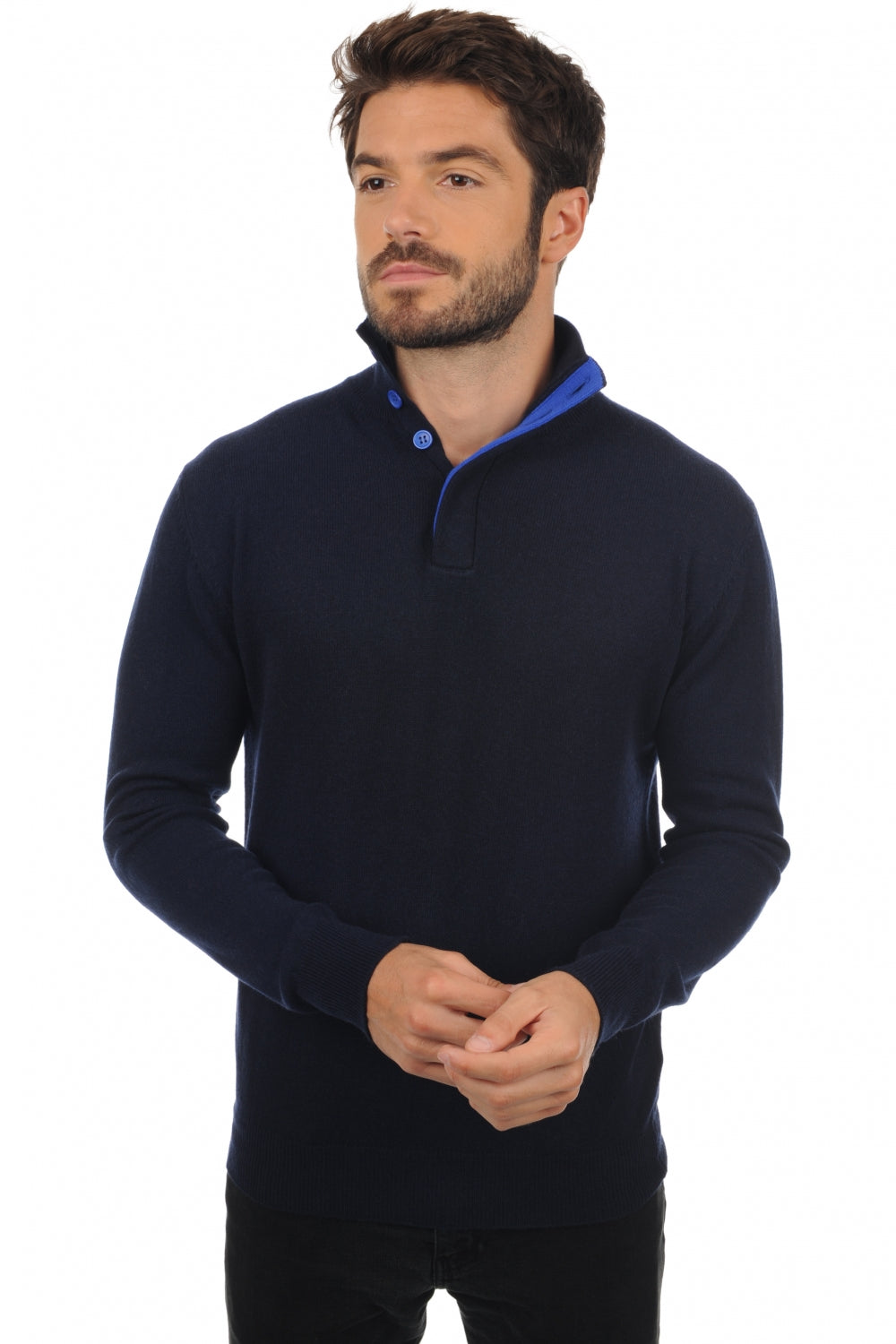Gauvain in kasjmier heren - donker marine / lapis blauw - Mahogany