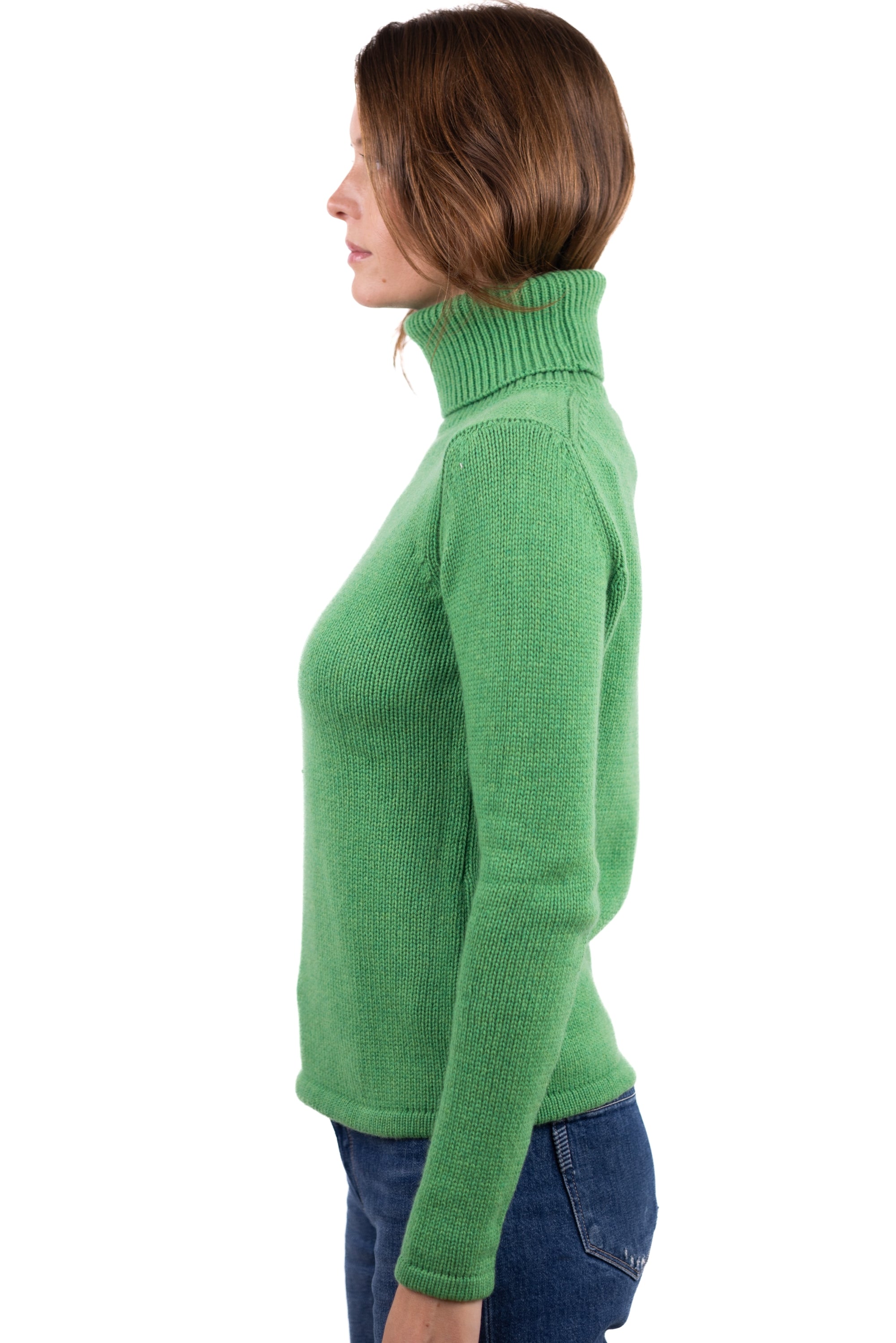 Carla en cachemire femme - Vue 1 - basil - Mahogany
