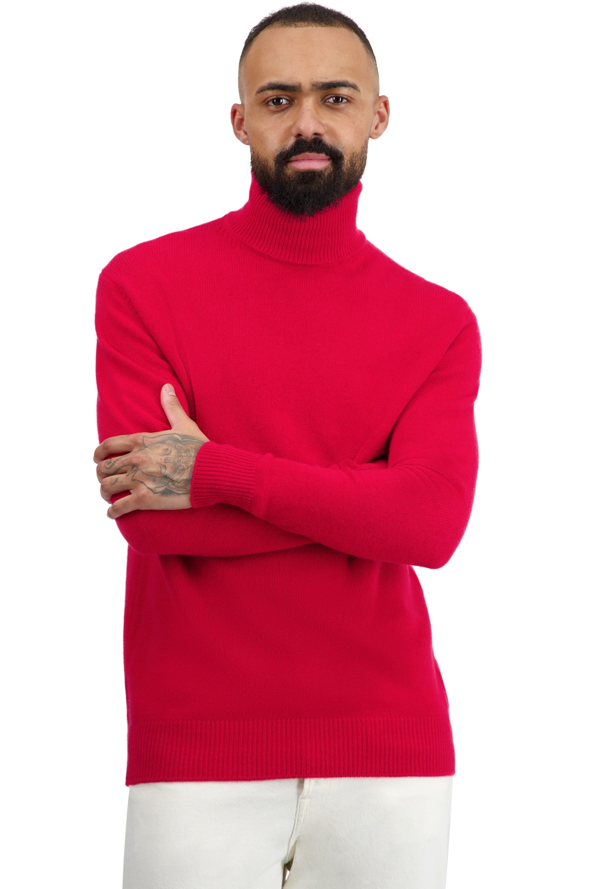 Edgar 4F in kasjmier heren - rood - Mahogany