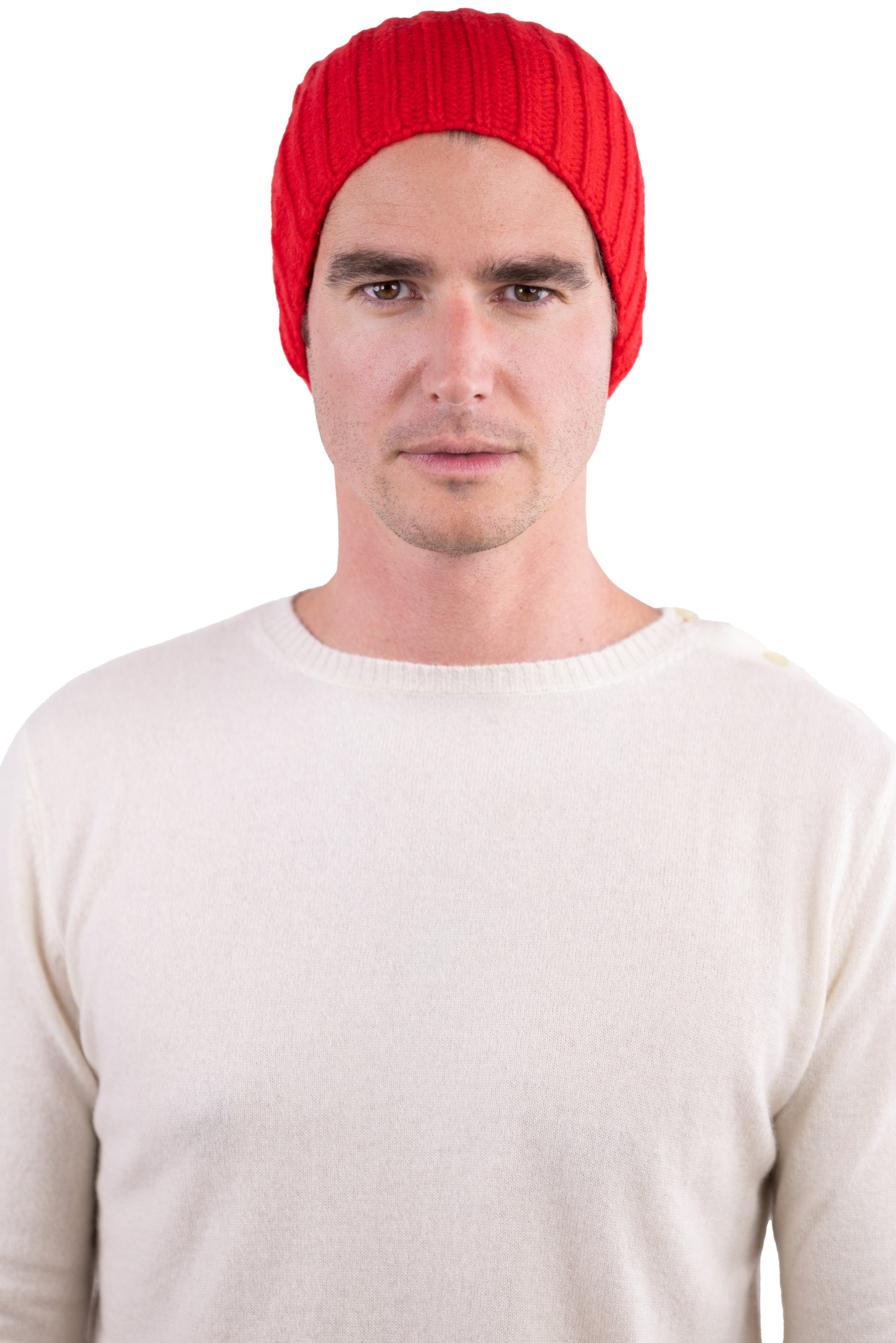 Youpie in kasjmier unisex - rood - Mahogany